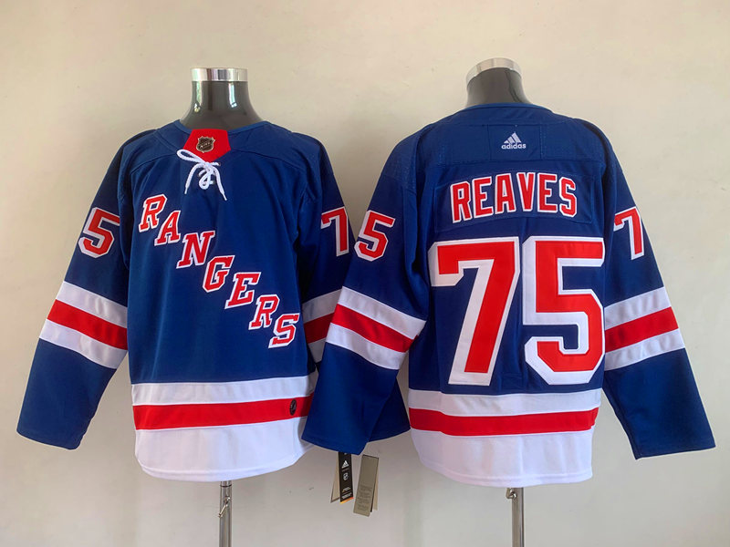 Men's New York Rangers Ryan Reaves #75 Blue Jersey